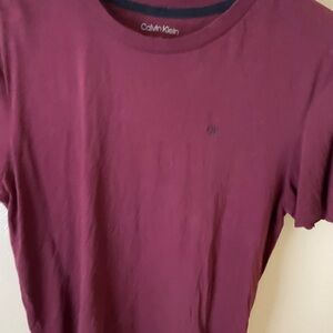 Calvin Klein Burgundy Crew Neck
